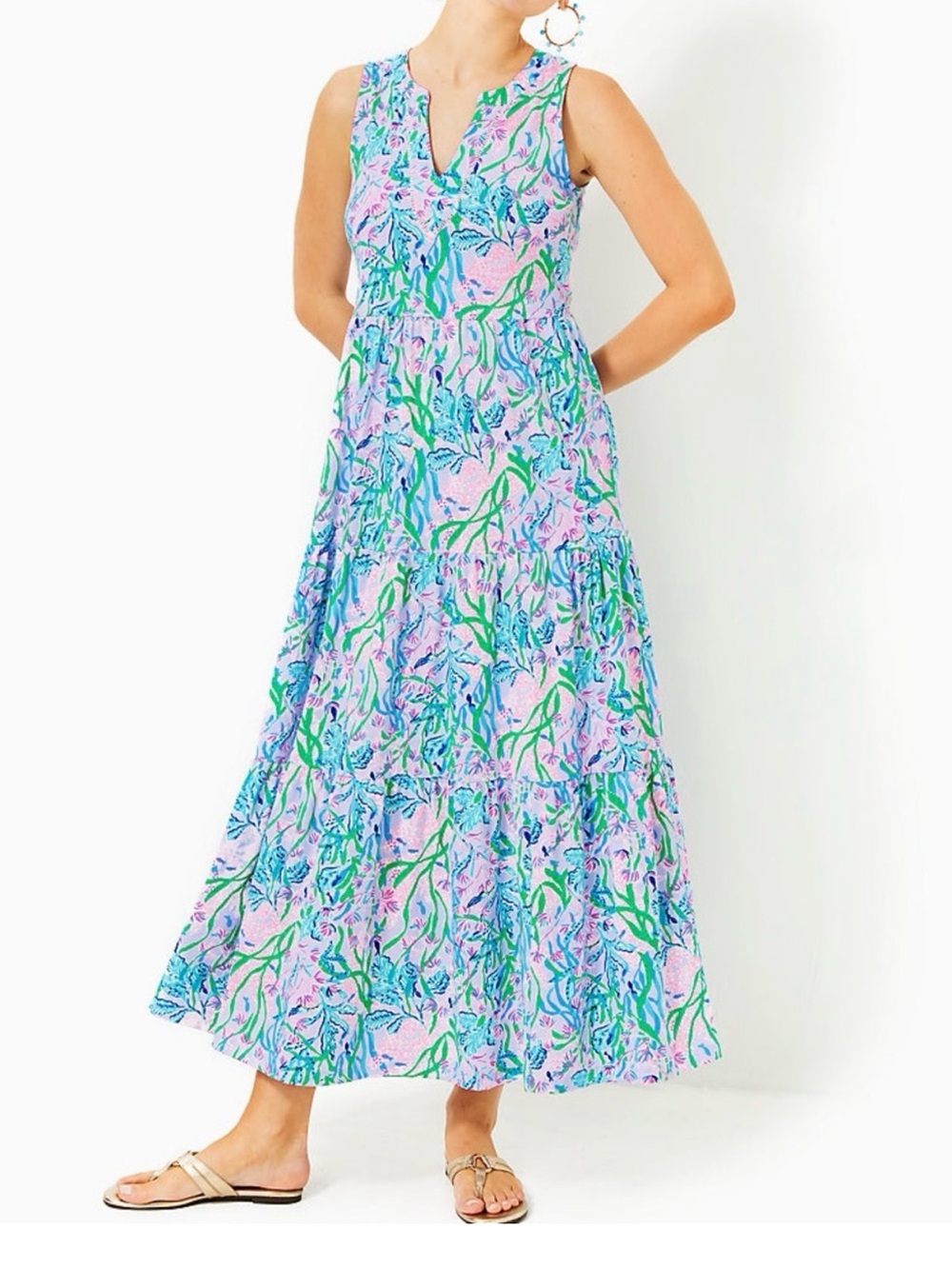 LILLY PULITZER Sydnee Tiered Maxi Dress NWOT